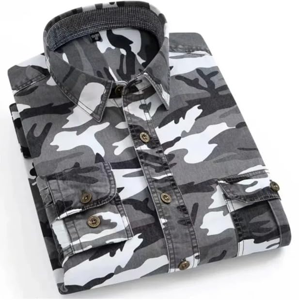 Beyond Raw Camouflage Print Full Sleeve Shirt