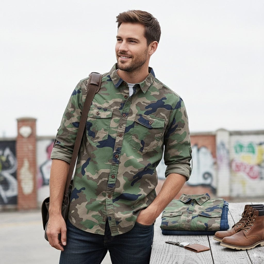Beyond Raw Camouflage Full Sleeve Shirt
