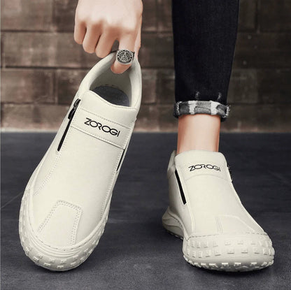 Men's Slip-On Shoes With Side Zipper