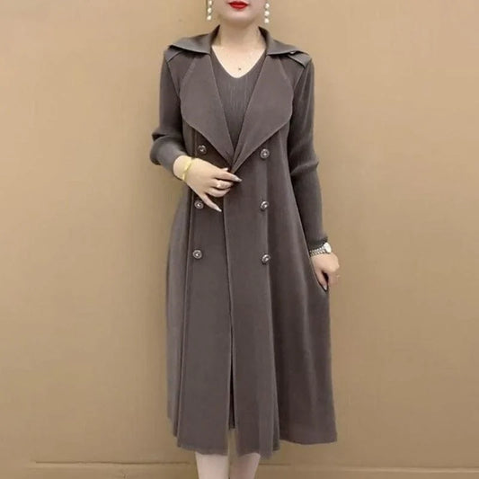 Beyond Raw Pleated Suit Collar flexible Two-piece Trench Coat 🎉Season-End Sale🎉