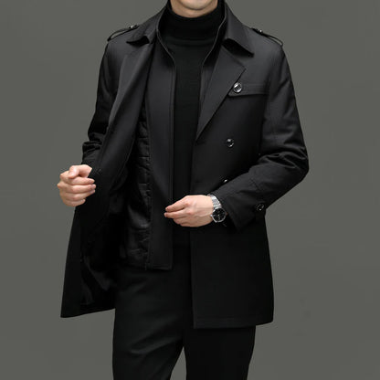 Beyond Raw Medium-Length Trench Coat