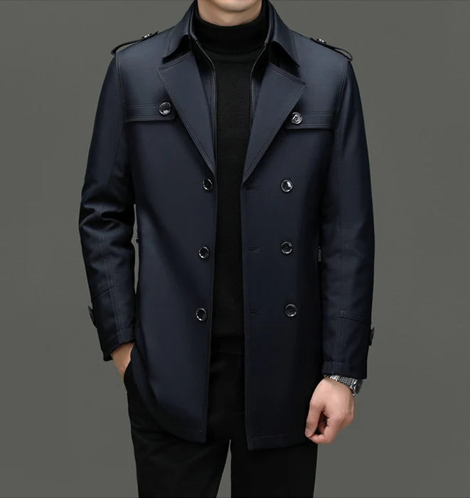 Beyond Raw Medium-Length Trench Coat