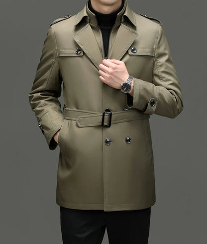 Beyond Raw Medium-Length Trench Coat