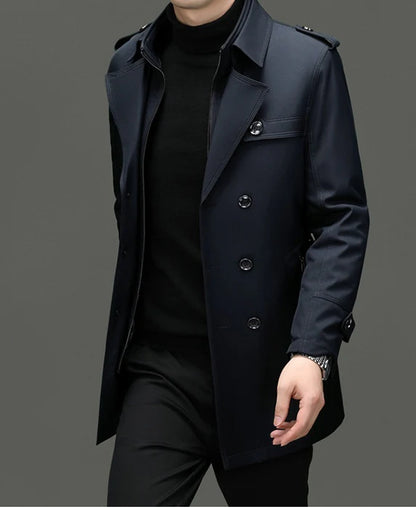 Beyond Raw Medium-Length Trench Coat